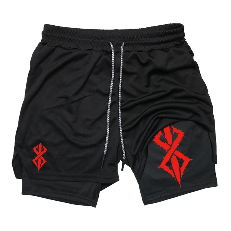 Men’s 2-in-1 Running Shorts with Phone Pocket