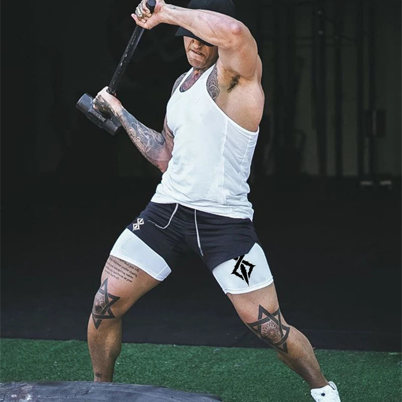 Men's 2-in-1 Workout Shorts
