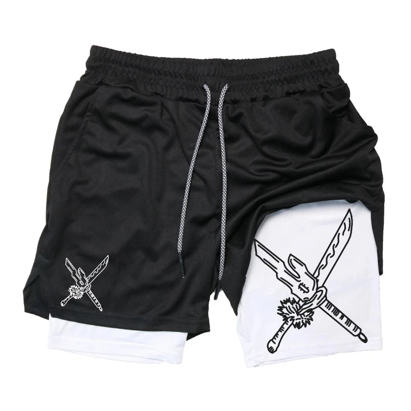 Men’s 2-in-1 Running Shorts with Phone Pocket