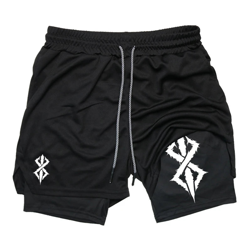 Men’s 2-in-1 Running Shorts with Phone Pocket