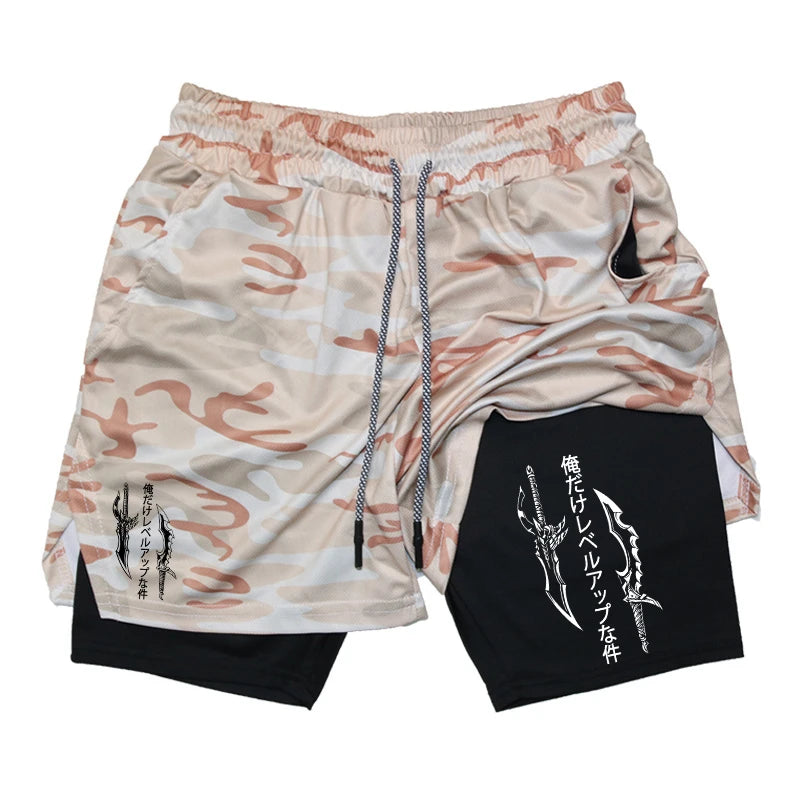 Men’s 2-in-1 Running Shorts with Phone Pocket