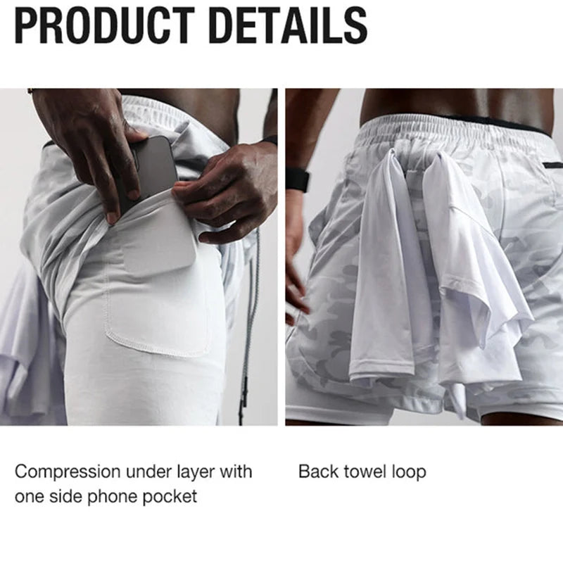 Men's 2-in-1 Workout Shorts