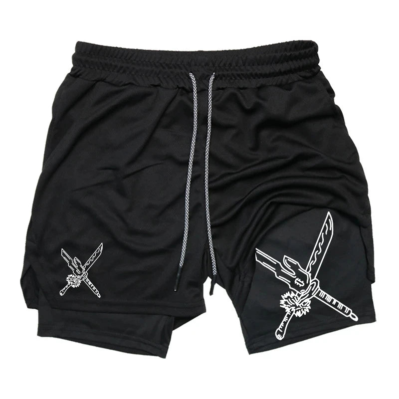 Men’s 2-in-1 Running Shorts with Phone Pocket