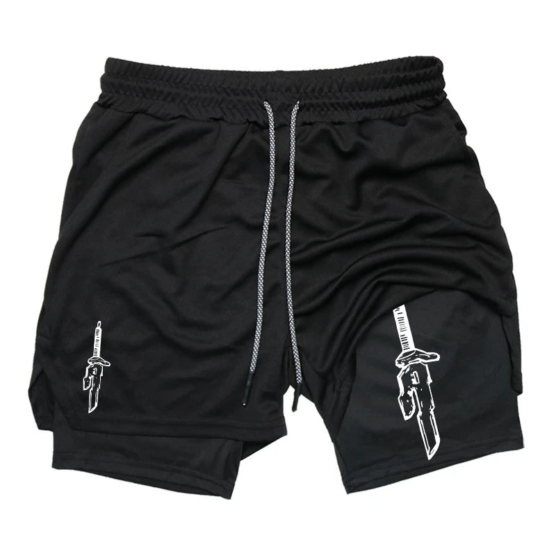 Men’s 2-in-1 Running Shorts with Phone Pocket