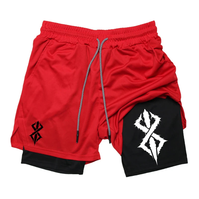 Men’s 2-in-1 Running Shorts with Phone Pocket