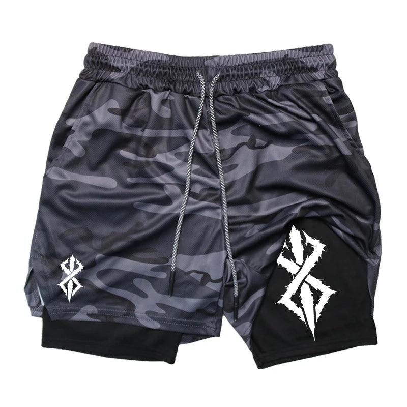 Men’s 2-in-1 Running Shorts with Phone Pocket
