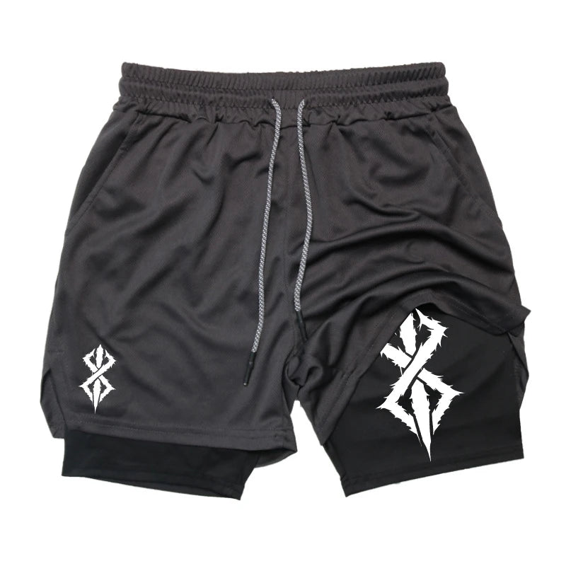 Men’s 2-in-1 Running Shorts with Phone Pocket